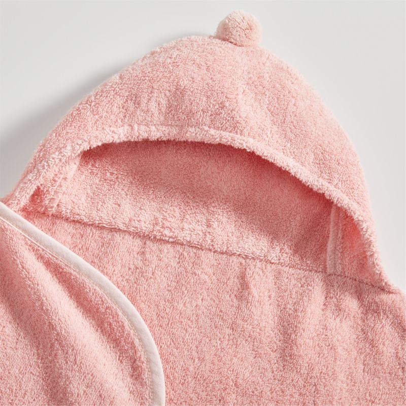 Nachi Organic Pink Hooded Baby Towel - image 4 of 8