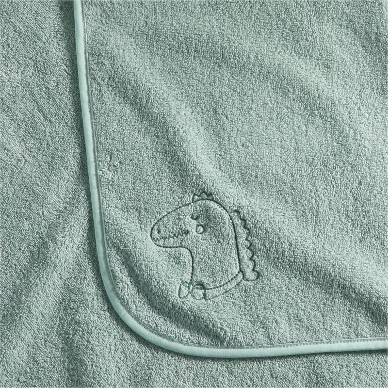 Nachi Organic Blue Hooded Kids Towel - image 7 of 9