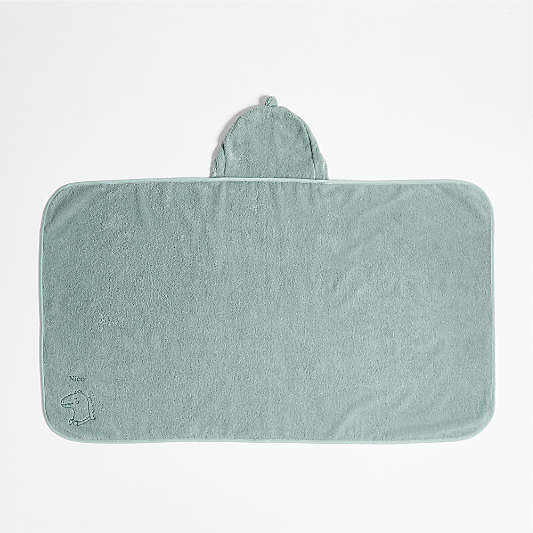 Nachi 100% Organic Cotton Blue Hooded Kids Towel