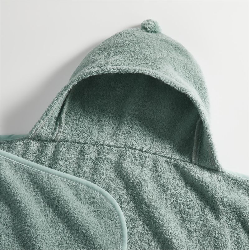 Nachi Organic Blue Hooded Kids Towel - image 6 of 9