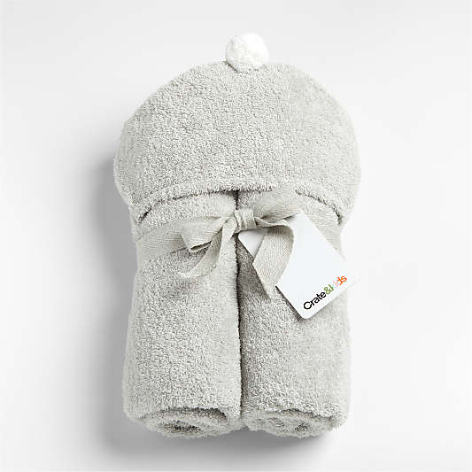 Nachi Organic Grey Hooded Kids Towel