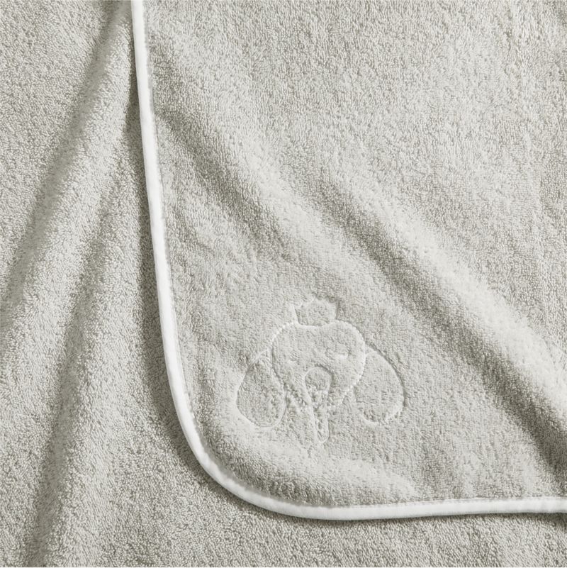 Nachi Organic Grey Hooded Kids Towel - image 5 of 8