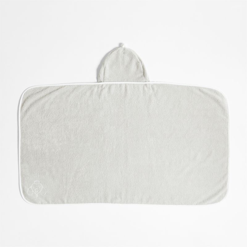 Nachi Organic Grey Hooded Kids Towel - image 2 of 8