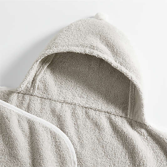 Nachi Organic Grey Hooded Kids Towel