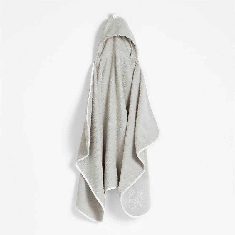 Nachi Organic Grey Hooded Kids Towel - image 0 of 8