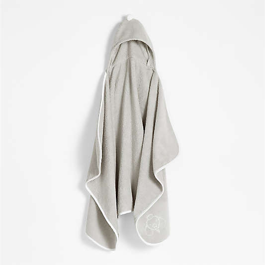 Nachi Organic Grey Hooded Kids Towel