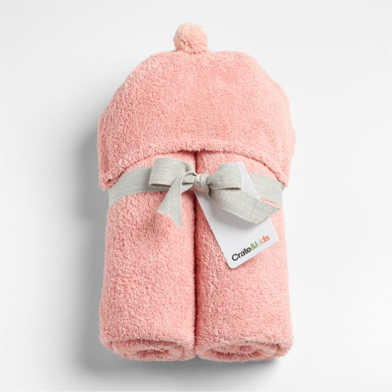 Nachi Organic Pink Hooded Kids Towel - image 3 of 9