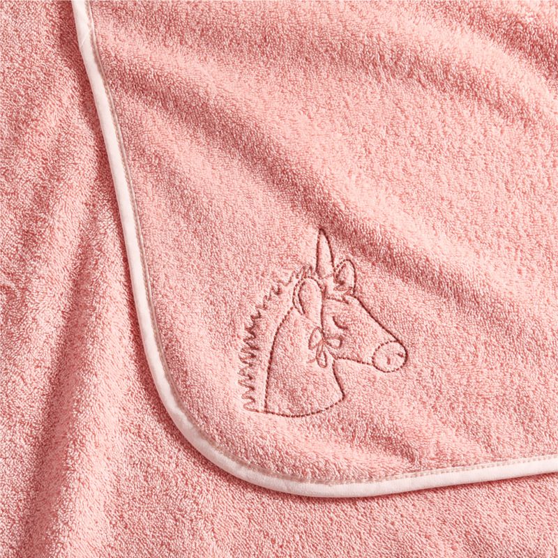 Nachi Organic Pink Hooded Kids Towel - image 7 of 9