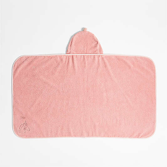Nachi 100% Organic Cotton Pink Hooded Kids Towel