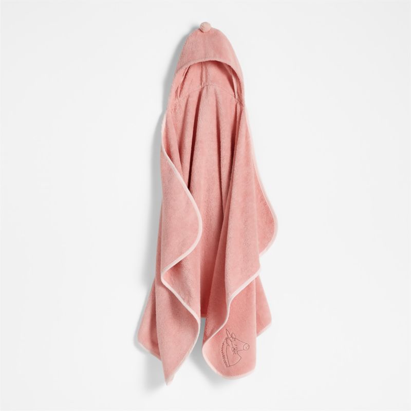 Nachi Organic Pink Hooded Kids Towel - image 0 of 9