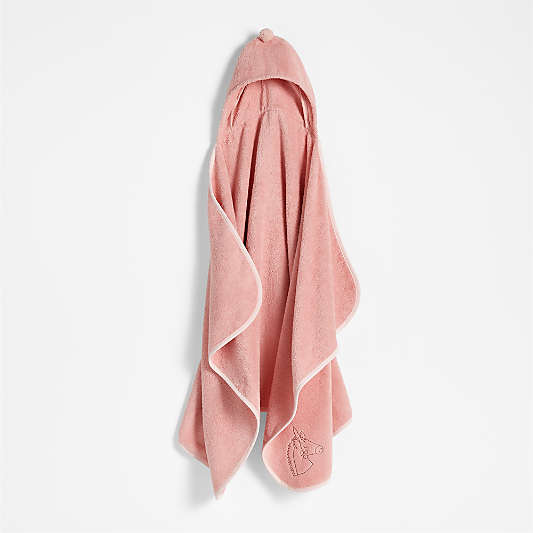 Nachi Organic Pink Hooded Kids Towel