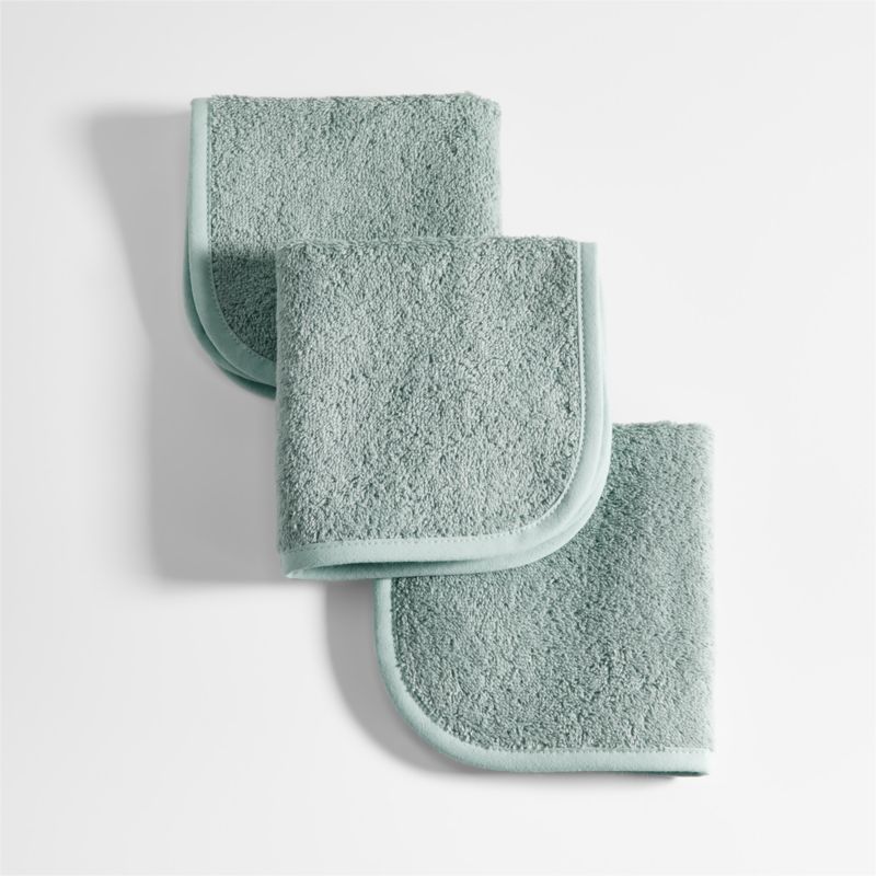 Nachi Organic Blue Washcloths, Set of 3 - image 0 of 2