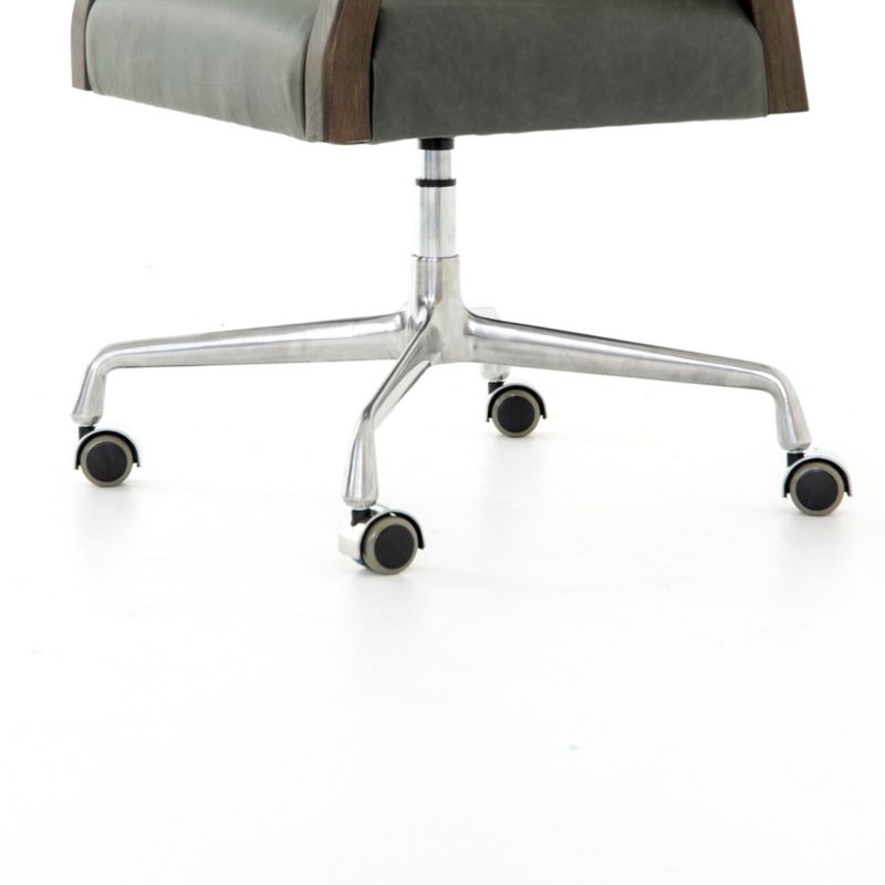 Naila Black Leather Office Chair - image 6 of 8