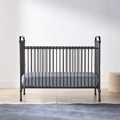 Namesake Abigail Black Vintage Iron 3-in-1 Convertible Baby Crib