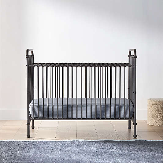 Namesake Abigail Black Vintage Iron 3-in-1 Convertible Baby Crib
