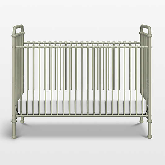 Namesake Abigail Heirloom Sage Iron 3-in-1 Convertible Crib