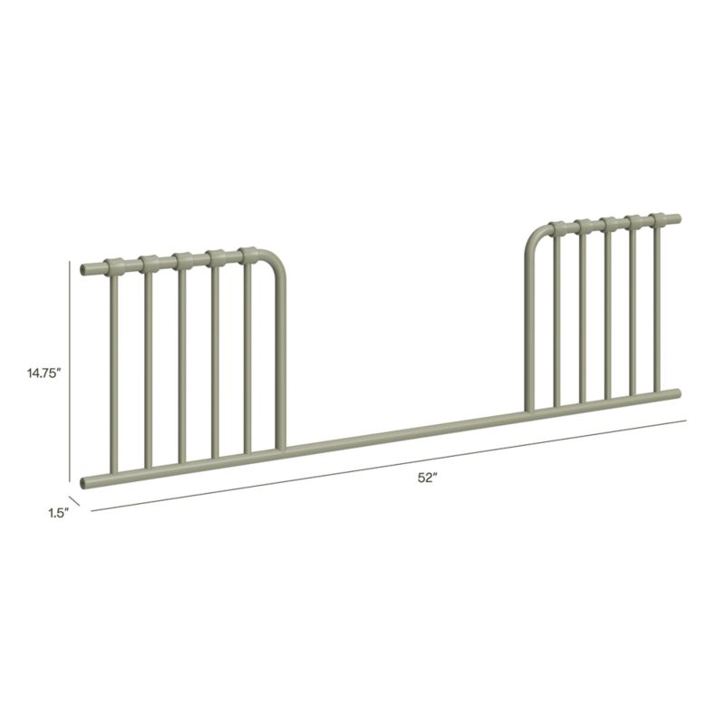 Namesake Abigail-Winston Heirloom Sage Iron Toddler Bed Rail - image 3 of 4