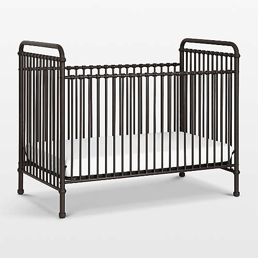 Namesake Abigail Black Vintage Iron 3-in-1 Convertible Baby Crib