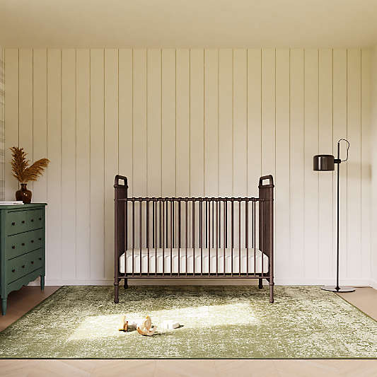 Namesake Abigail Black Vintage Iron 3-in-1 Convertible Baby Crib
