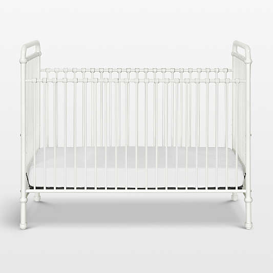 Namesake Abigail Washed White Iron 3-in-1 Convertible Crib