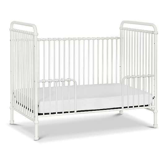 Namesake Abigail Washed White Iron Toddler Bed Rail