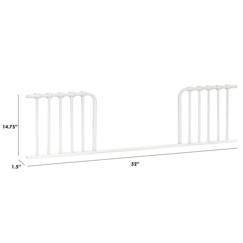 Namesake Abigail Washed White Iron Toddler Bed Rail - image 2 of 3