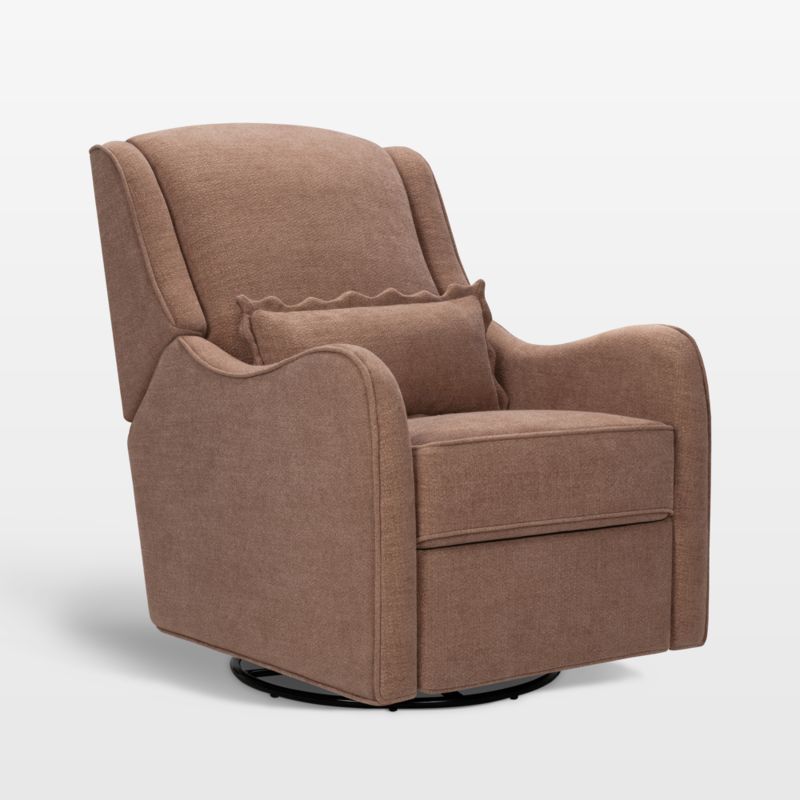 Namesake Devon Dusty Rose Swivel Glider Nursery Chair - image 2 of 6