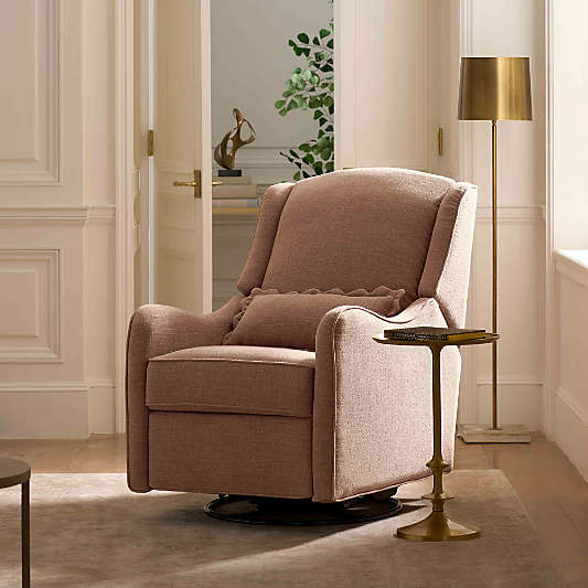 Namesake Devon Dusty Rose Swivel Glider Nursery Chair