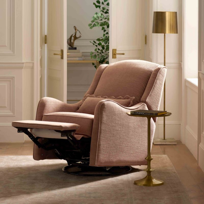Namesake Devon Dusty Rose Swivel Glider Nursery Chair - image 1 of 6