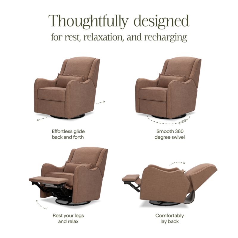 Namesake Devon Dusty Rose Swivel Glider Nursery Chair - image 5 of 6