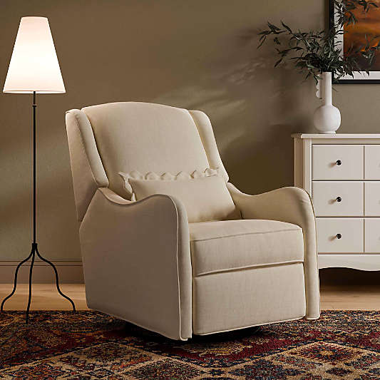 Namesake Devon Ivory Swivel Glider Nursery Chair