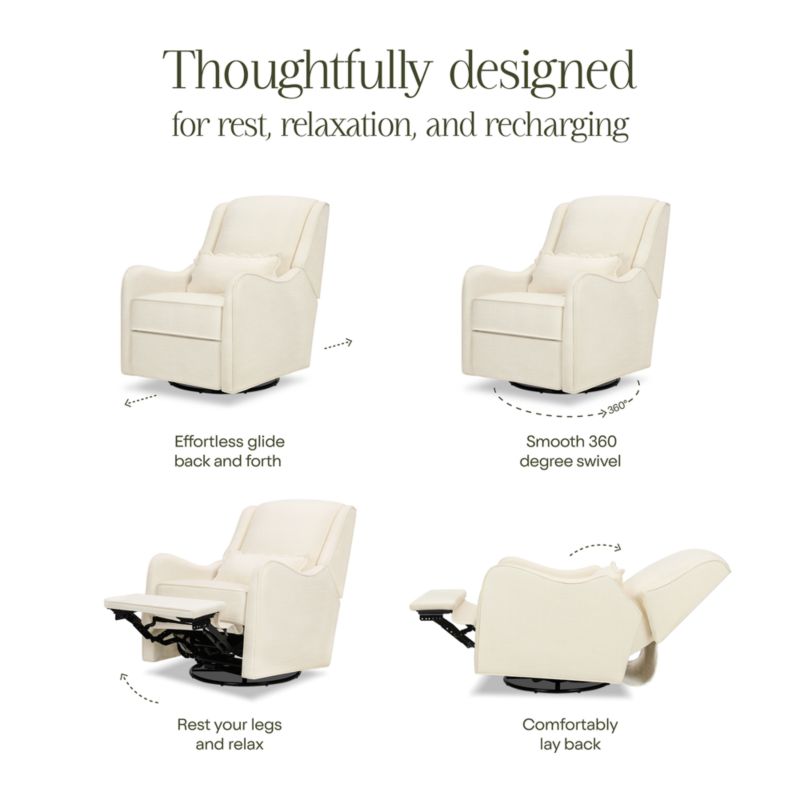 Namesake Devon Ivory Swivel Glider Nursery Chair - image 3 of 4