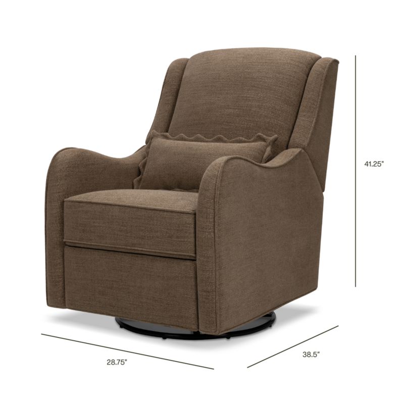 Namesake Devon Truffle Brown Swivel Glider Nursery Chair - image 1 of 3