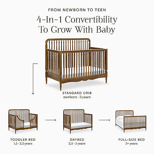 Namesake Liberty Natural Walnut 4-in-1 Convertible Crib
