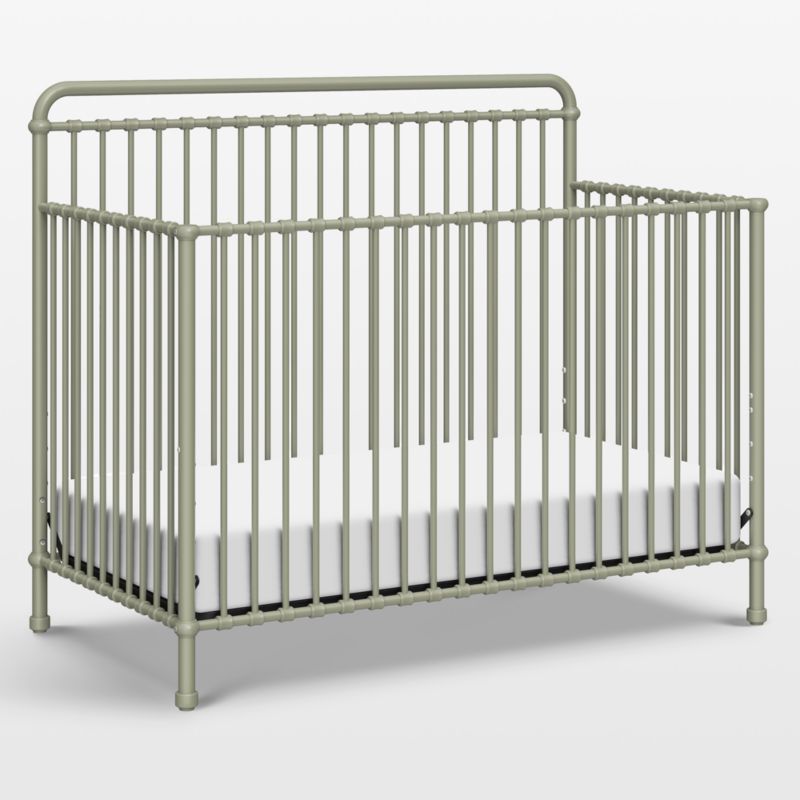 Namesake Winston Heirloom Sage Iron 4-in-1 Convertible Crib - image 1 of 5