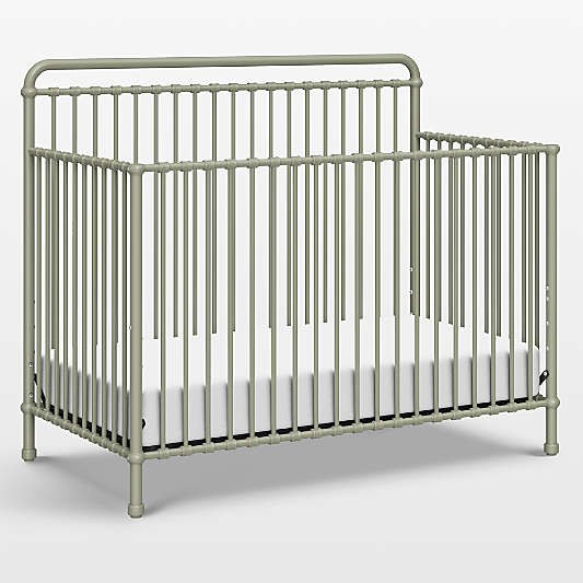 Namesake Winston Heirloom Sage Iron 4-in-1 Convertible Crib