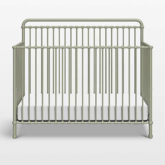 Namesake Winston Heirloom Sage Iron 4-in-1 Convertible Crib