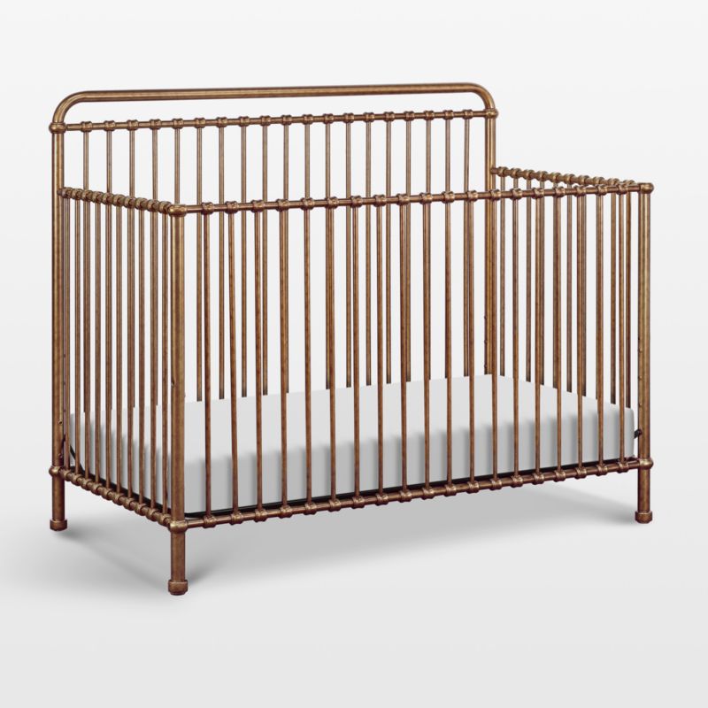 Namesake Winston Vintage Gold Iron 4-in-1 Convertible Crib - image 1 of 6