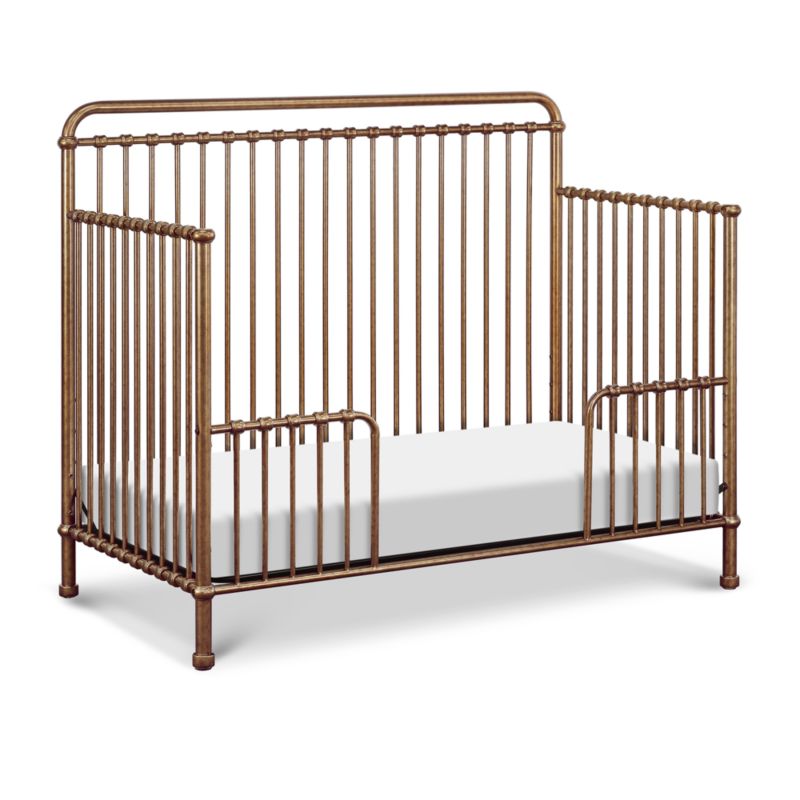 Namesake Winston Vintage Gold Iron 4-in-1 Convertible Crib - image 2 of 6