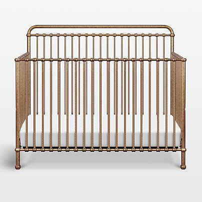 Namesake Winston Vintage Gold Iron 4-in-1 Convertible Crib