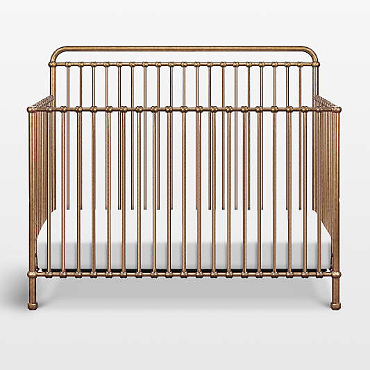 Namesake Winston Vintage Gold Iron 4-in-1 Convertible Crib