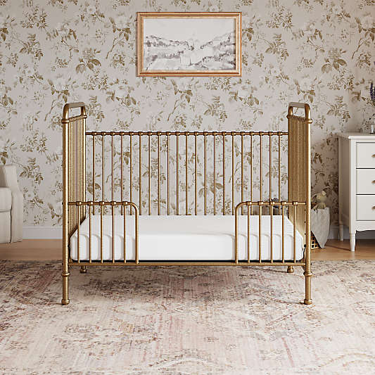 Namesake Abigail-Winston Vintage Gold Iron Toddler Bed Rail