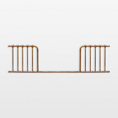 View Namesake Abigail Vintage Gold Iron Toddler Bed Rail details