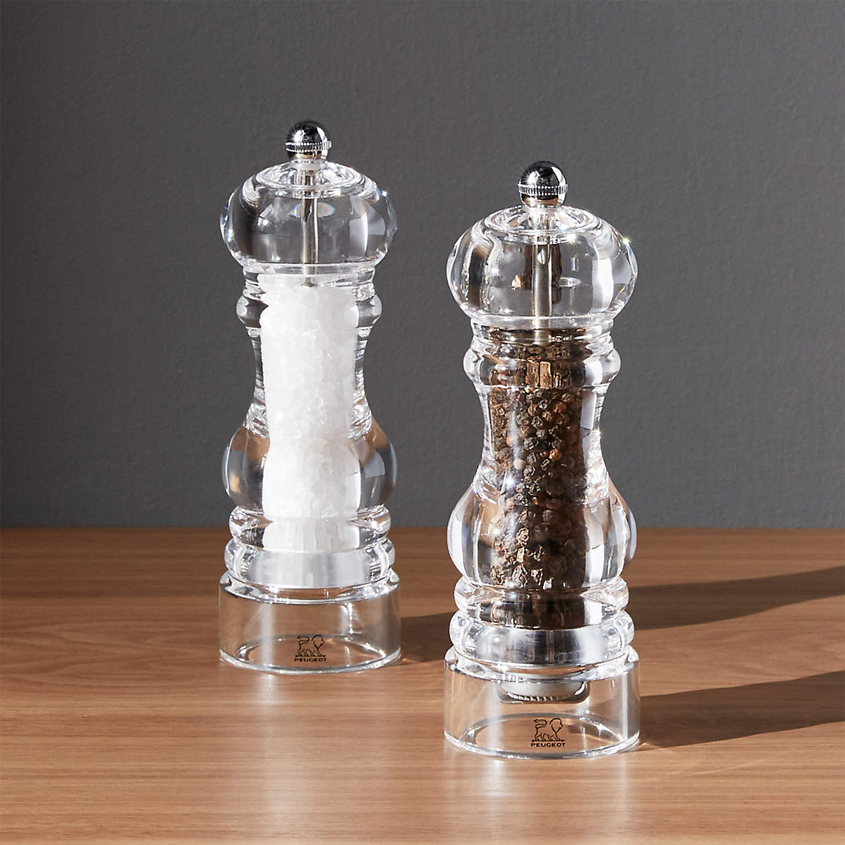 Salt-Pepper Mill Acrylic with Steel Grinder 
