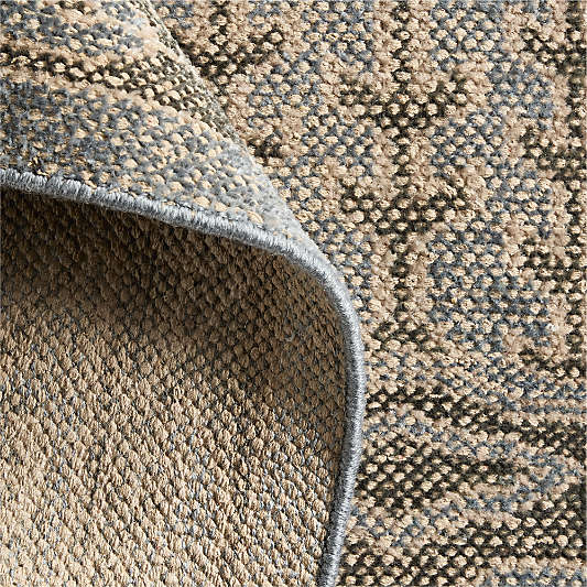 Naples Performance Traditional Blue Handknotted Area Rug