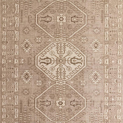 Naples Performance Traditional Ivory Handknotted Area Rug 6'x9'