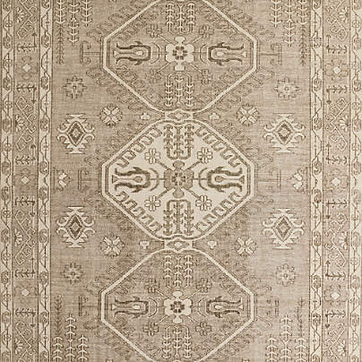 Naples Performance Traditional Ivory Handknotted Area Rug 6'x9'