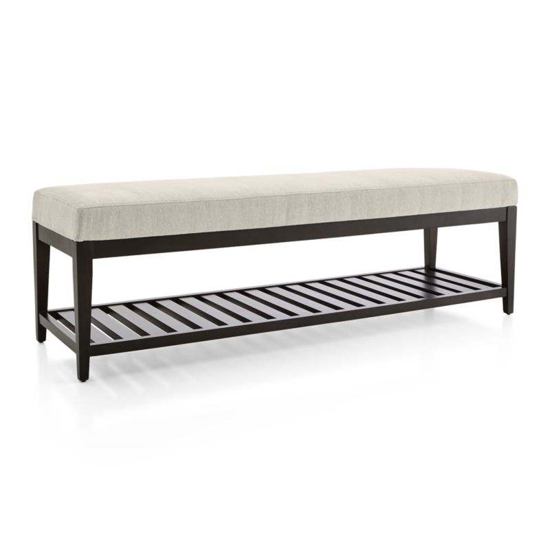 Nash Large Bench with Slats + Reviews | Crate & Barrel