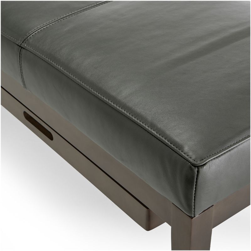 Nash Leather Large Bench with Tray - image 7 of 10