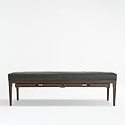Nash Leather Large Bench with Tray